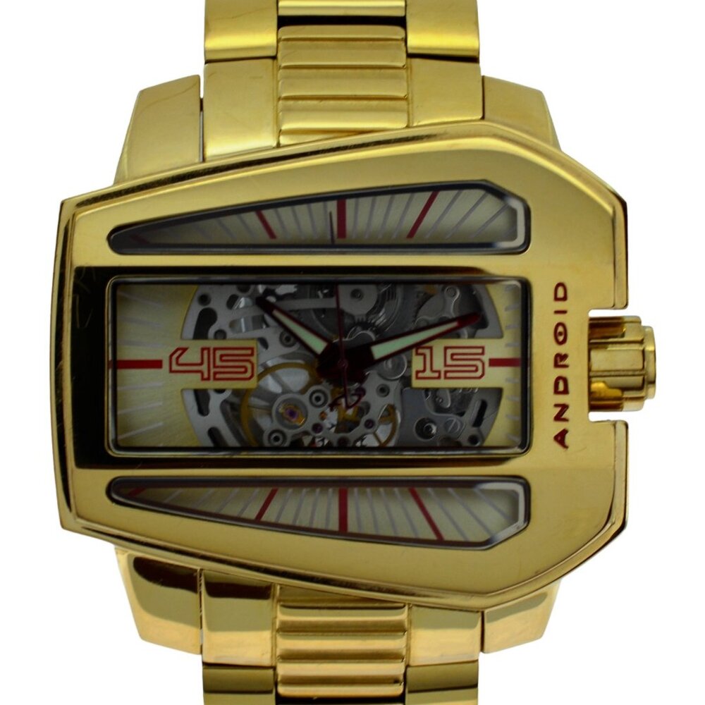 Android 53mm Gold Concept Skeleton Watch! Seagull TY2809 Limited 300 Ref: AD710!